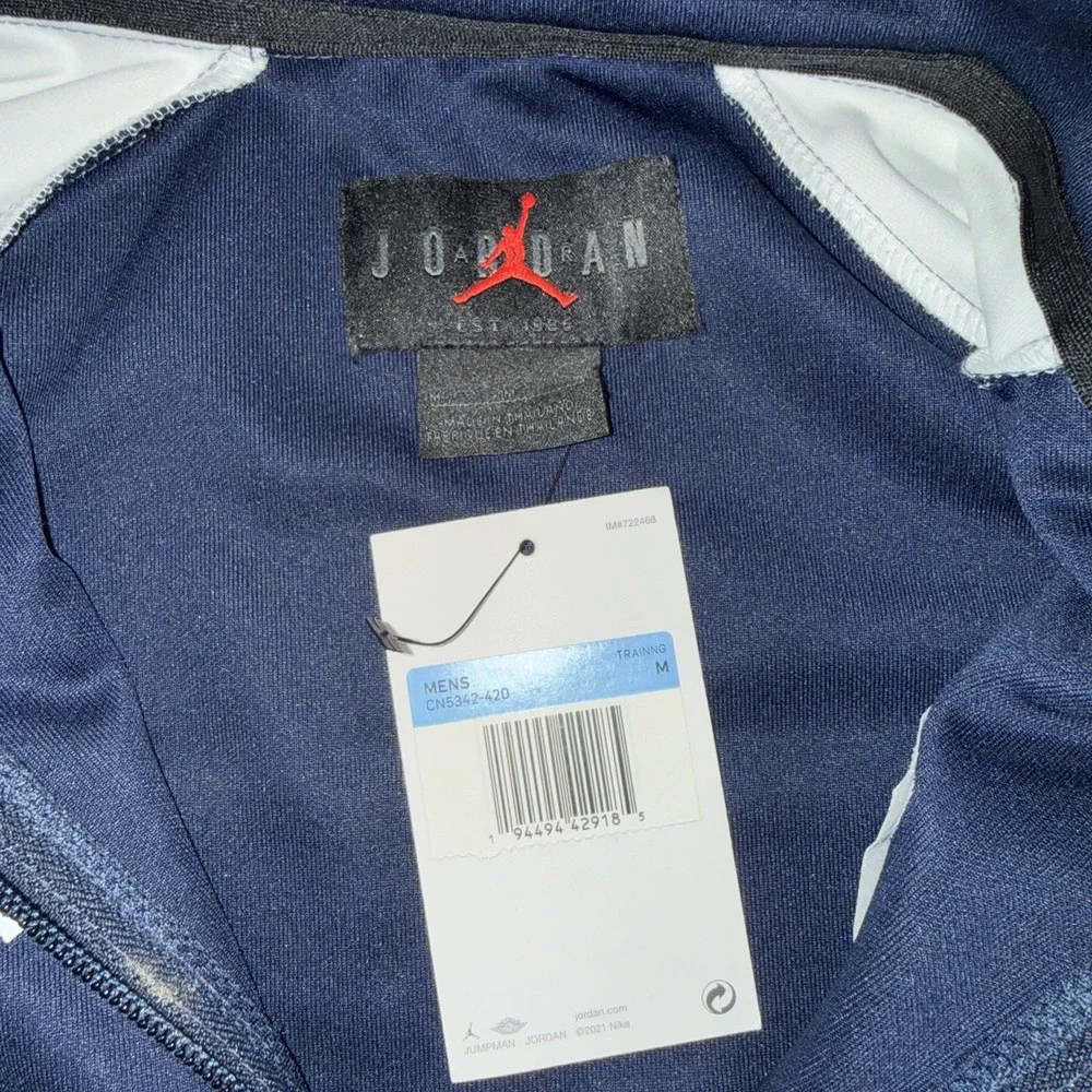 Jordan Track Jacket Men's M  Navy White Philadelphia Eagles Football Warm-Up NEW